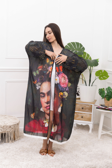 Großhändler Sun Love - Lange bedruckte Kimonos