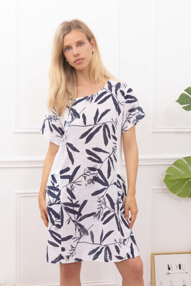 Wholesaler Sun Love - PRINTED COTTON DRESS