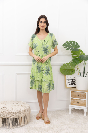 Wholesaler Sun Love - PRINT COTTON DRESS