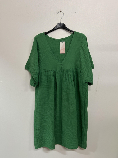 Wholesaler Sun Love - Plain cotton gauze dress