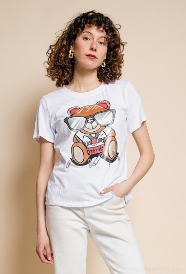 Grossiste Sun Love - T-shirt avec imprimé