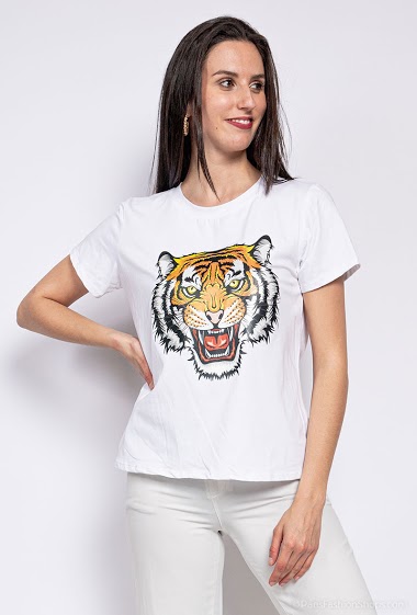 Grossiste Sun Love - T-shirt avec tigre