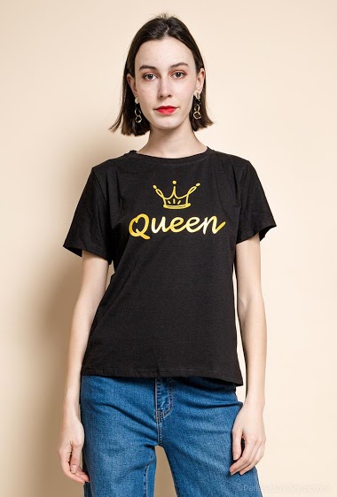 Grossiste Sun Love - T-shirt imprimé QUEEN