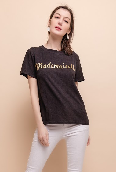 Grossiste Sun Love - T-shirt MADEMOISELLE