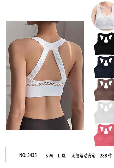 Ouno Padded Straps Sports Bra for Women Zip Front Workout Yoga