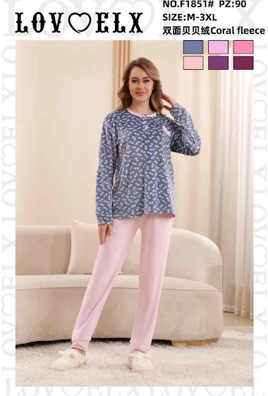 Grossiste JESSYLIA - Pyjama en velours