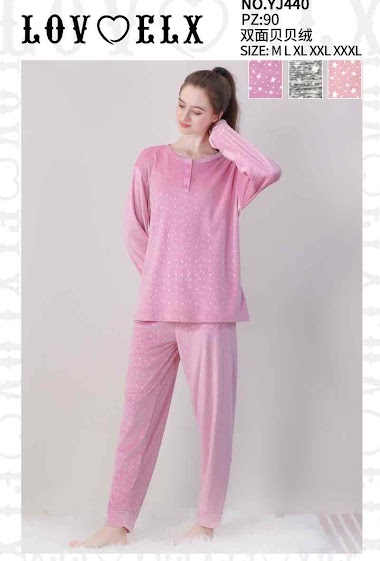 Grossiste JESSYLIA - Pyjama en velours