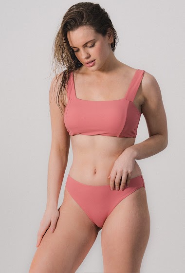Großhändler HIBIKINI - Two-piece bandeau-style swimsuit with wide straps