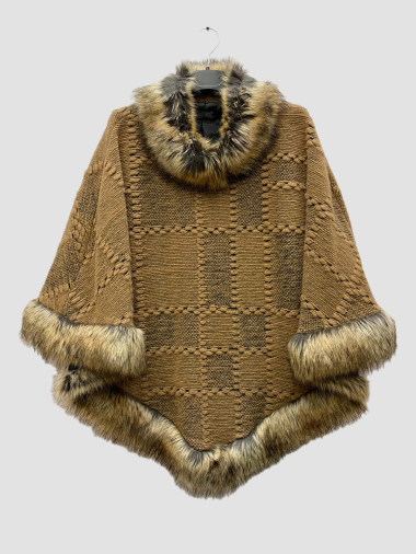 Wholesaler Superbelle - Poncho with fur