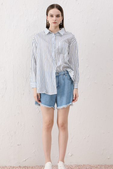 Wholesaler Sweet Miss - Striped cotton shirt