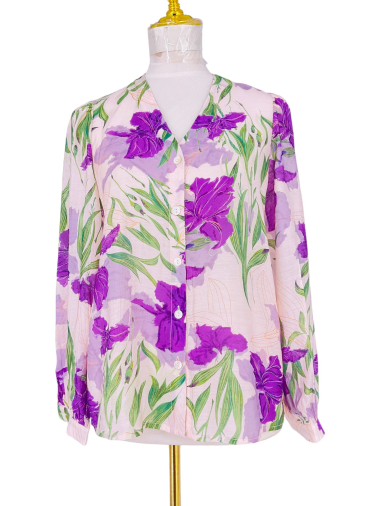 Wholesaler Sweet Miss - Floral printed shirt