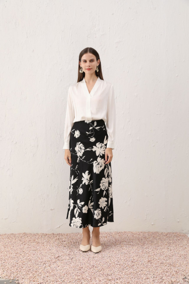 Wholesaler Sweet Miss - Floral printed skirt
