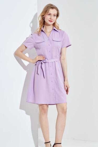 Wholesaler Sweet Miss - Shirt dress with belt
