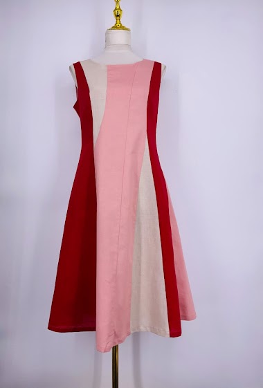 Wholesaler Sweet Miss - Linen and cotton dress