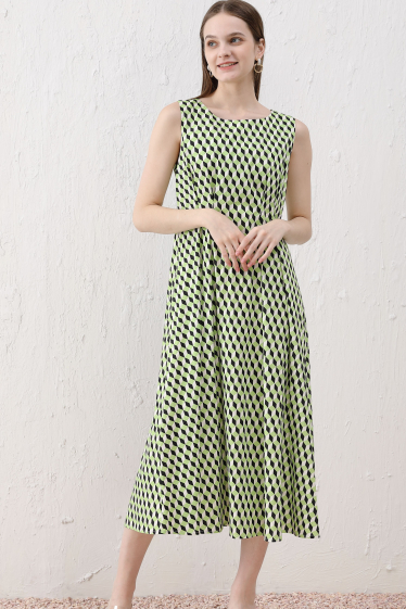 Wholesaler Sweet Miss - Cotton cube print dress