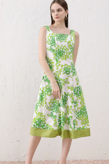Wholesaler Sweet Miss - Floral printed cotton dress