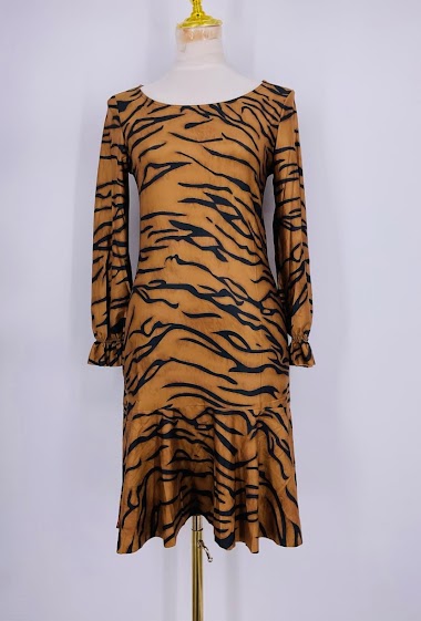 Wholesaler Sweet Miss - Tiger print dress