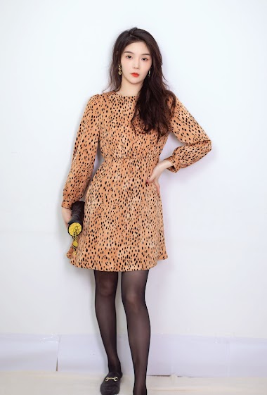 Wholesaler Sweet Miss - Leopard dress