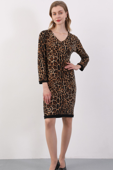 Wholesaler Sweet Miss - Leopard dress