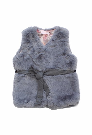 Wholesaler Sweety Fashion - Sleeveless  Faux fur vest