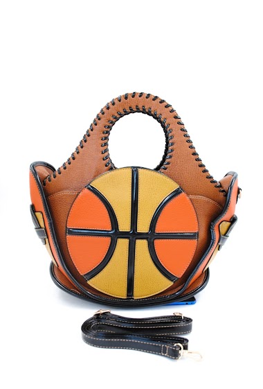 Bolso de mano con forma de baloncesto