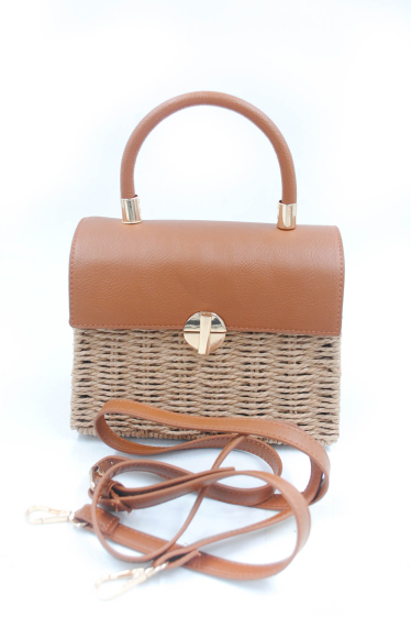 Wholesaler SyStyle - PAPER/POLYESTER STRAW HANDBAG