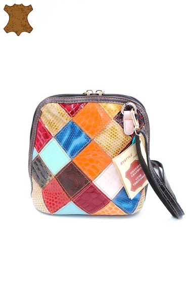 Wholesaler SyStyle - MULTI-COLORED LEATHER CROSSBODY BAG