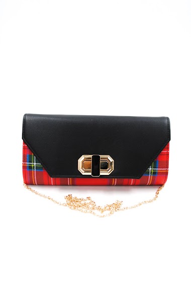 Wholesaler SyStyle - Crossbody bag in red tartan pattern