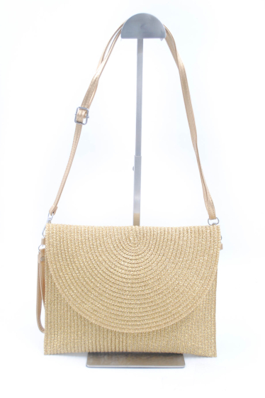 Grossiste SyStyle - SAC POCHETTE/BANDOULIERE PAILLE PAPIER /POLYESTER