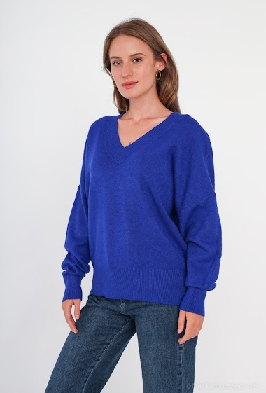 Wholesaler Tandem - Oversized v-neck sweater