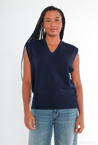 Wholesaler Tandem - Sleeveless v-neck sweater