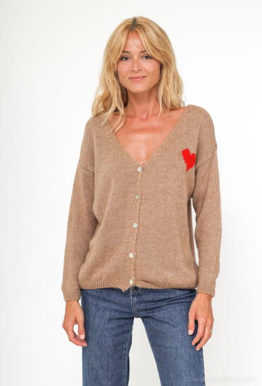 Wholesaler Tendance - sweater vest with heart