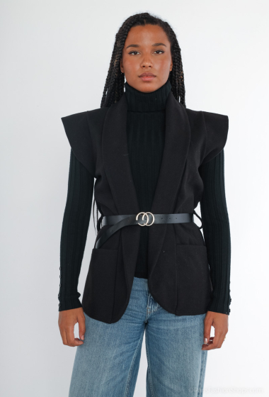 Wholesaler Tendance - sleeveless vest with belt