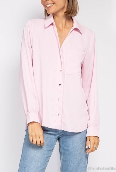 Wholesaler RAVIBELLE - Plain blouse with pocket