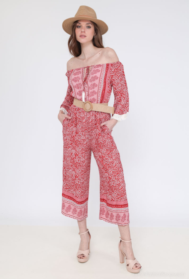 Wholesaler RAVIBELLE - Bohemian jumpsuit with pockets