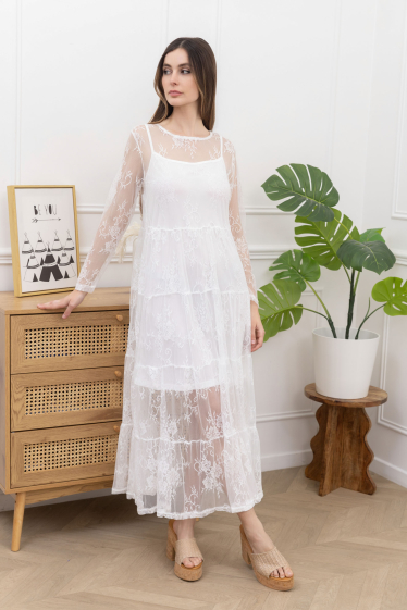 Wholesaler RAVIBELLE - Long lace dress