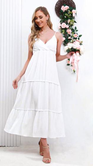 Wholesaler RAVIBELLE - Cotton gauze long dress