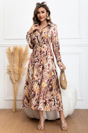 Wholesaler RAVIBELLE - Long satin dress