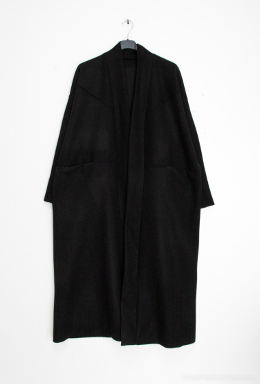 Grossiste Tendance - manteau oversize poche couture épaule
