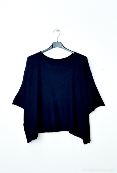Wholesaler Tendance - Wide round neck SWEATER with batwing sleeves