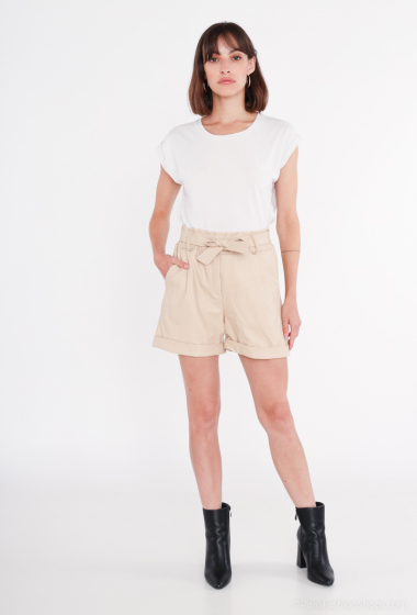 Wholesaler Tendance - Fake leather shorts