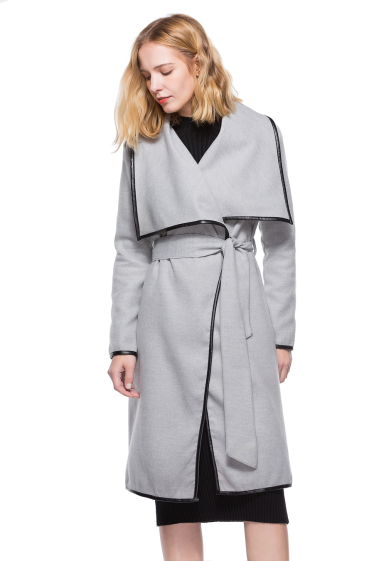 Wholesaler TINA - Gray Coats bohemian chic style
