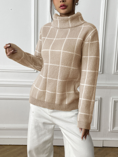 Wholesaler TINA - CAMEL bohemian chic style sweaters