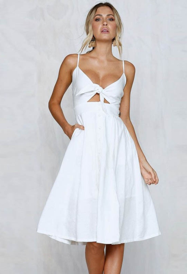 Großhändler TINA - Weißes Kleid