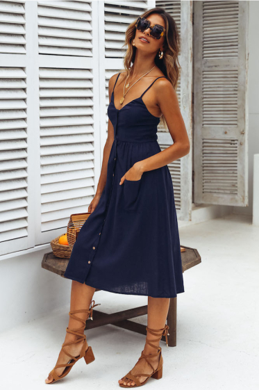 Wholesaler TINA - Navy blue dress