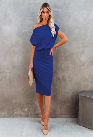 Royal blue sale straight dress