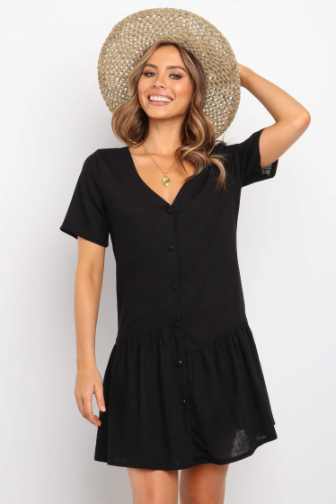 Wholesaler TINA - Flared dress Black