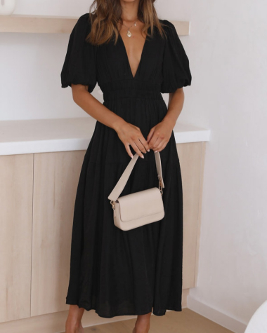 Wholesaler TINA - Long dress Black