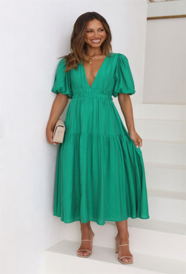 Wholesaler TINA - Long dress Green