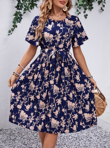 Wholesaler TINA - Midi dress - Blue